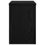 vidaXL Support de Plante 2 Pièces Chêne noir 20 x 20 x 30 cm