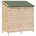 vidaXL Abri de jardin Naturel 106 x 56 x 113 5 cm Bois de Sapin Massif