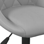 vidaXL Chaise de salle à manger Gris clair Velours
