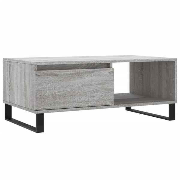 vidaXL Table basse Sonoma gris 90x50x36 5 cm Bois d'ingénierie