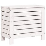 vidaXL Repose-pied de jardin blanc 62x31 5x52 cm bois de pin massif