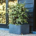 Capi jardinière nature rib rectangulaire 73x39x32 cm gris foncé