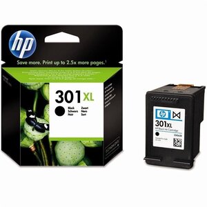 Hp 301xl cartouche d'encre noire grande capacité authentique pour hp envy 4505 et hp deskjet 1050/1512/2548/3057a (ch563ee)