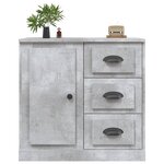 vidaXL Buffet gris béton 70x35 5x67 5 cm bois d'ingénierie