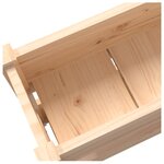 vidaXL Jardinière 112x25x66 cm Bois massif de pin