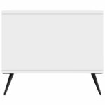 vidaXL Table basse Blanc brillant 90 x 50 x 40 cm Bois d'ingénierie