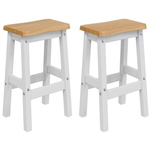 vidaXL Tabouret de bar haut EKAI 2 pc Blanc 40 x 29 x 63 cm