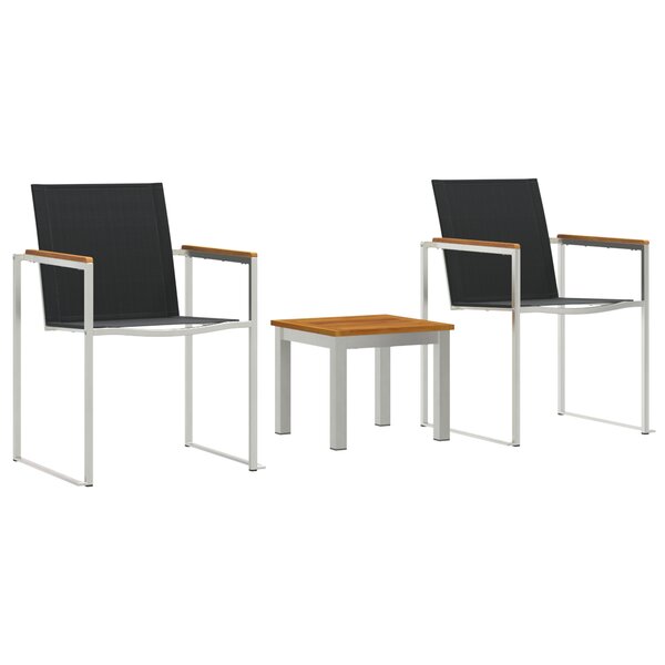 vidaXL Chaises de salle à manger - 2 pièces. Grises  60x56x85 cm  en acacia massif.