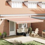 vidaXL Auvent Rétractable with Manuel 450 × 350 cm Multicolore
