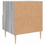vidaXL Tables de chevet 2 Pièces sonoma gris 40x35x47 5 cm