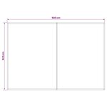 vidaXL Toile de rechange pour auvent Vert et jaune 600 × 350 cm