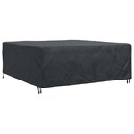 vidaXL Housse pour mobilier d'extérieur Noir 200 x 200 x 90 cm 210D