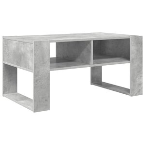 vidaXL Table basse Gris béton 92 x 53 x 45 cm Bois d'ingénierie