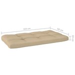 Vidaxl salon de jardin palette 4pièces avec coussins pin imprégné de vert