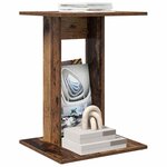 vidaXL Table d'appoint Bois ancien 45 x 40 x 62 5 cm Bois d'ingénierie