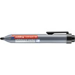Marqueur Tableaux blancs retract 12 Noir Pointe Ronde 1 5-3 mm EDDING