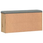 vidaXL Banc à chaussures chêne artisanal 102x32x50cm bois d'ingénierie