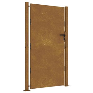 vidaXL Portail de jardin 105x180 cm acier corten