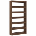 vidaXL Bibliothèque Marron Bois d'ingénierie