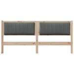 vidaXL Tête de lit capitonnée Marron 180 cm Pin massif