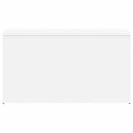 vidaXL Coffre de rangement Blanc 84x42x46 cm Bois d'ingénierie