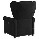 vidaXL Fauteuil inclinable de massage électrique Noir Tissu