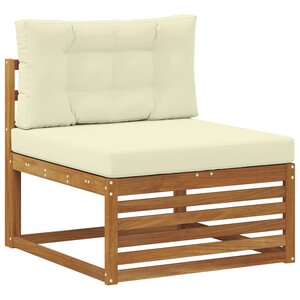 vidaXL Canapé du milieu extérieur Bois d'Acacia Massif Naturel