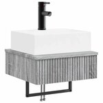 vidaXL Basin de lavage mural Sonoma gris 40 x 41 x 39 cm
