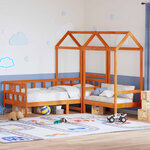 vidaXL Ensemble de lit de jour avec toit sans matelas 90x190 cm