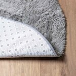 vidaXL Tapis shaggy à poils longs NAVARRA gris clair 100x100 cm