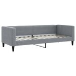vidaXL Lit de jour avec gigogne sans matelas gris clair 80x200 cm