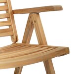 vidaXL Chaises de jardin 2 Pièces Marron 52 x 64 5 x 108 cm