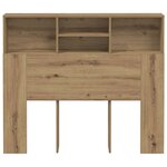 vidaXL Armoire de tête de lit chêne artisanal 120x19x103 5 cm