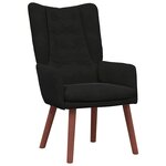 vidaXL Fauteuil relaxant Noir 63 x 67 x 94 cm Velours