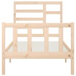 vidaXL Cadre de lit sans matelas 100x200 cm bois massif de pin
