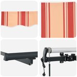 vidaXL Auvent Rétractable Automatique Jaune et Orange 500x300 cm