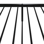 vidaXL Cadre de lit métal sans matelas avec pied de lit noir 80x200 cm