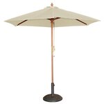 Parasol de terrasse écru professionnel à poulie diamètre 3 m - bolero -  - polyester x2520mm