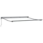 vidaXL Auvent rétractable automatique avec LED Orange et Marron 350x250 cm