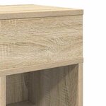 vidaXL Tables de chevet 2 Pièces avec tiroir chêne sonoma 25x31x66 cm