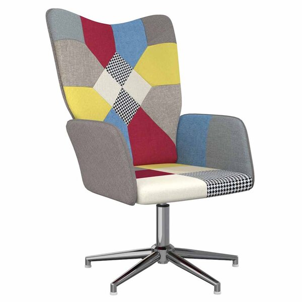 vidaXL Chaise de relaxation Patchwork Tissu