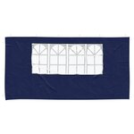 vidaXL Mur de tente de fête 2 Pièces 400 x 195 cm Bleu PE et acier
