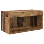 vidaXL Unités murales TV avec LED 6 Pièces Bois Ancien Bois d'ingénierie