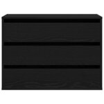 vidaXL Armoire à tiroirs Autre Noir 80 x 41 x 58 cm Bois d'ingénierie