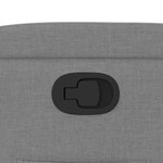 vidaXL Fauteuil inclinable Gris clair Tissu