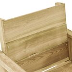 vidaXL Ensemble à manger d'extérieur 7 Pièces Bois de pin imprégné