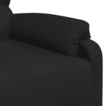 vidaXL Fauteuil électrique de massage Noir Tissu