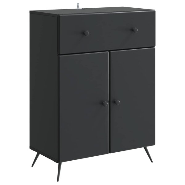 vidaXL Buffet Noir 66 x 34 5 x 90 cm Bois d'ingénierie