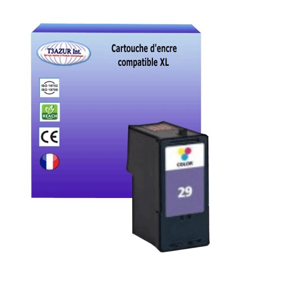 Cartouche compatible Lexmark 29 pour Lexmark X5340, X5490, X5495, Z1300, Z1310, Z1320, Z845 - Couleur -  T3AZUR