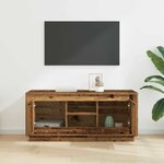 vidaXL Meuble TV Bois Ancien 102 x 35 x 45 cm Bois d'ingénierie
